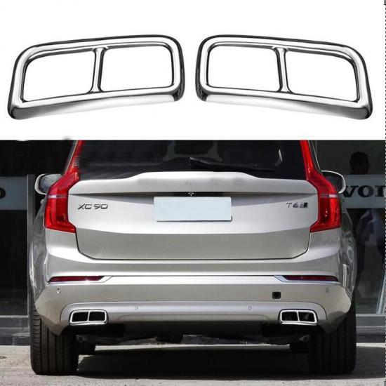 Для Volvo XC90 S90 XC60 2014-автомобильный задний двойной глушитель, наклейки на конец трубы, накладки, аксессуары из нержавеющей стали
Для Volvo XC90 S90 XC60 2014-автомобильный задний двойной глушитель, наклейки на конец трубы, накладки, аксессуары из нержавеющей стали