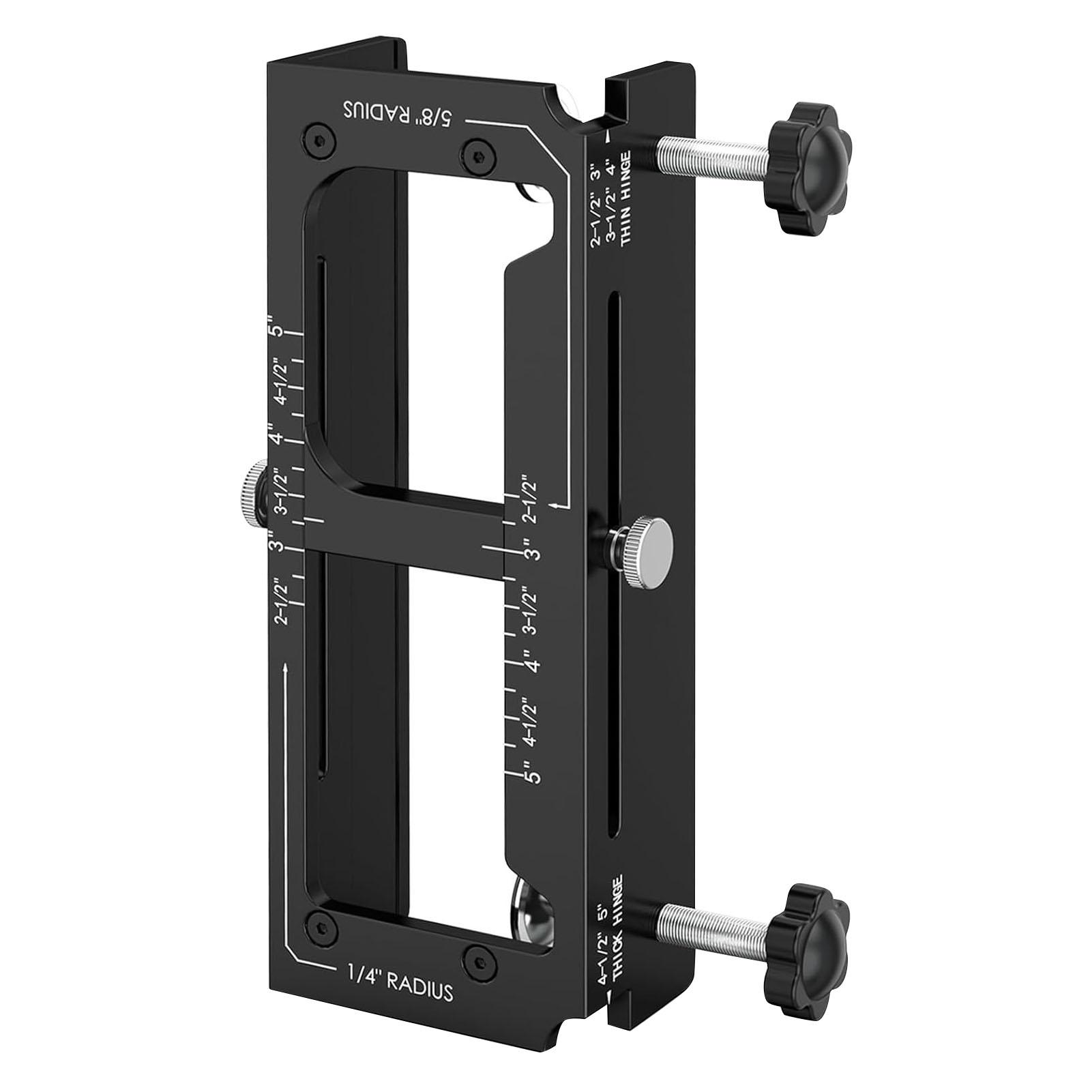 Door Hinge Mortising Jig Aluminum Alloy Router Template Fit Hinges From 2.5 to 5 Inch Length and Thickness 1 4 5 8 Inch
Door Hinge Mortising Jig Aluminum Alloy Router Template Fit Hinges From 2.5 to 5 Inch Length and Thickness 1 4 5 8 Inch