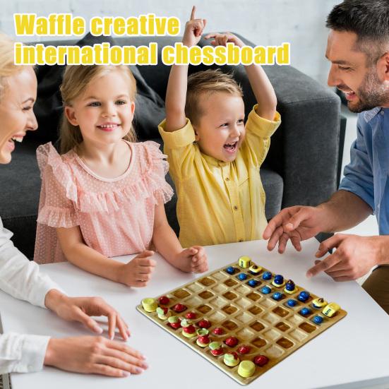 Waffle Cake Chessboard Decoration Creative Chess Resin Crafts Set Friend Party Entertainment Unique Gift темно-жовтий колір
Waffle Cake Chessboard Decoration Creative Chess Resin Crafts Set Friend Party Entertainment Unique Gift темно-жовтий колір
