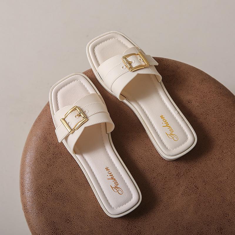 Women s Square Toe Flat Slides Leather-Look Buckle Strap Casual Sandals with Fashion Insole 41 бежевий
Women s Square Toe Flat Slides Leather-Look Buckle Strap Casual Sandals with Fashion Insole 41 бежевий