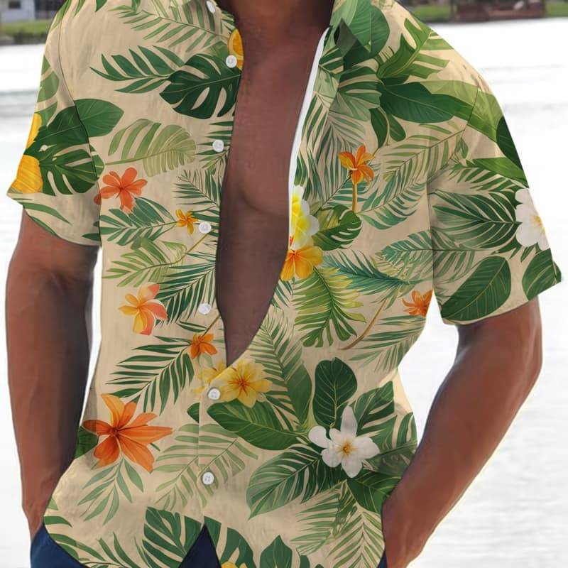 Men s printed short sleeve button-down shirt with 3D heat transfer pattern, casual beach vacation street style XXL
Men s printed short sleeve button-down shirt with 3D heat transfer pattern, casual beach vacation street style XXL