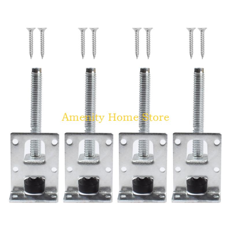 F26C Set Of 4 Furniture Levelers Metal Cabinet Support Legs Easy Installaton Strong Load Bearing for Household Office Use
F26C Set Of 4 Furniture Levelers Metal Cabinet Support Legs Easy Installaton Strong Load Bearing for Household Office Use