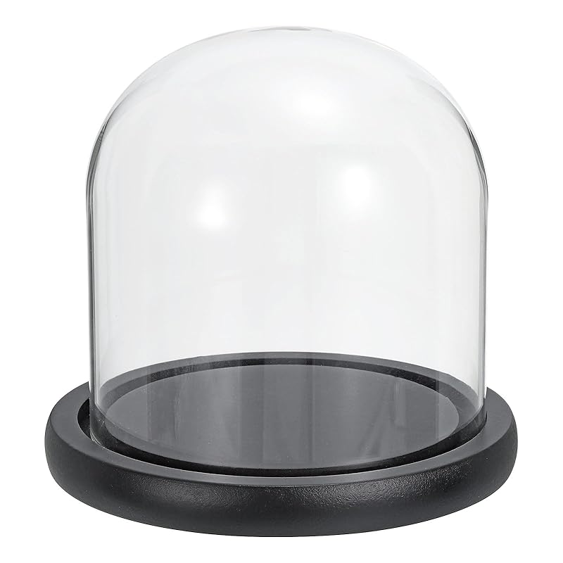 PATIKIL 15.5 x 15 cm clear cloche glass dome glass bell jar display case tabletop centerpiece With black wooden base for christmas interior decoration
PATIKIL 15.5 x 15 cm clear cloche glass dome glass bell jar display case tabletop centerpiece With black wooden base for christmas interior decoration