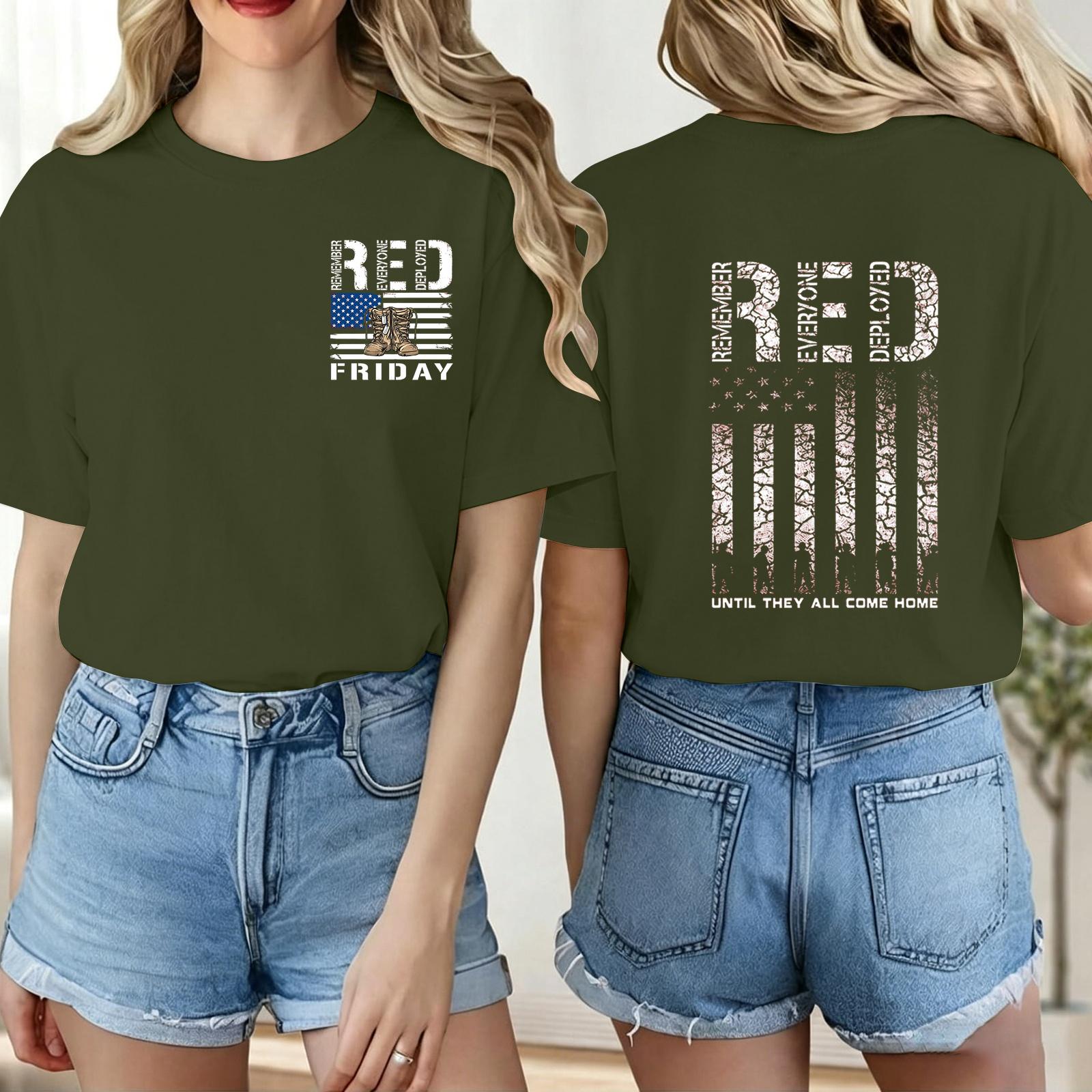 Women s Casual Short Sleeve T-Shirt Loose Fit Crew Neck Letter Print Top Comfortable Everyday Wear Lightweight Fabric L армия зеленый
Women s Casual Short Sleeve T-Shirt Loose Fit Crew Neck Letter Print Top Comfortable Everyday Wear Lightweight Fabric L армия зеленый
