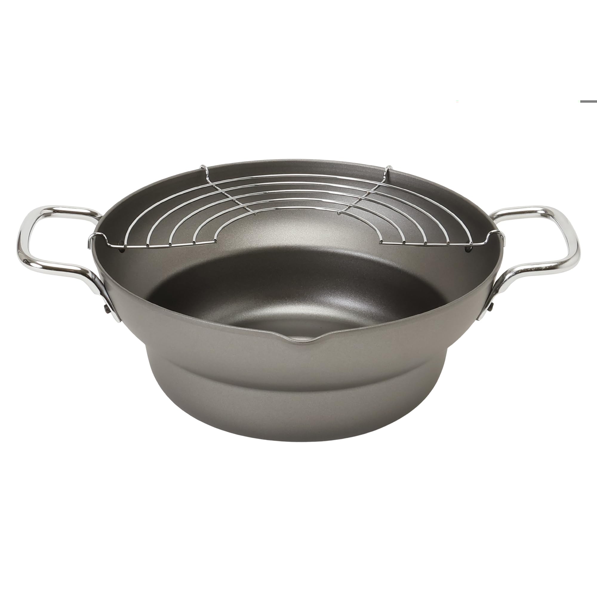 Maruyama Giken Agetensai Iron Tiered Tempura Pan with Compatible with Induction and Gas for Deep and Oil Made in Handle, 24cm, 3.1L Capacity, AG-04,
Maruyama Giken Agetensai Iron Tiered Tempura Pan with Compatible with Induction and Gas for Deep and Oil Made in Handle, 24cm, 3.1L Capacity, AG-04,