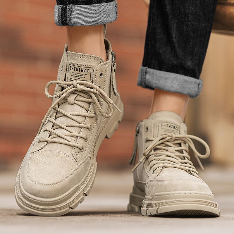 Autumn and winter new men s high-top leather Martin boots British tooling high-quality short boots live broadcast thick-soled retro men s boots 44
Autumn and winter new men s high-top leather Martin boots British tooling high-quality short boots live broadcast thick-soled retro men s boots 44