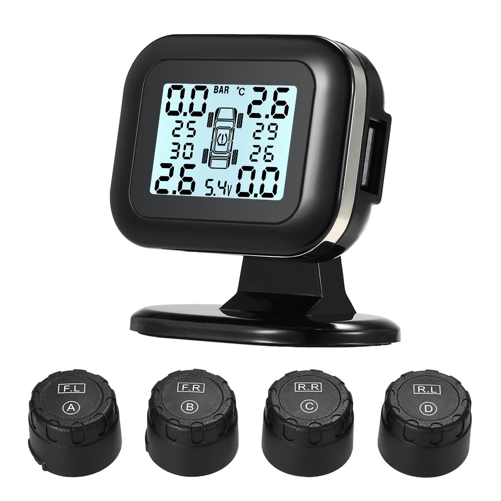 GOOLSKY TPMS Система контроля давления в шинах Беспроводной ЖК-дисплей в реальном времени 4 внешних датчика
GOOLSKY TPMS Система контроля давления в шинах Беспроводной ЖК-дисплей в реальном времени 4 внешних датчика