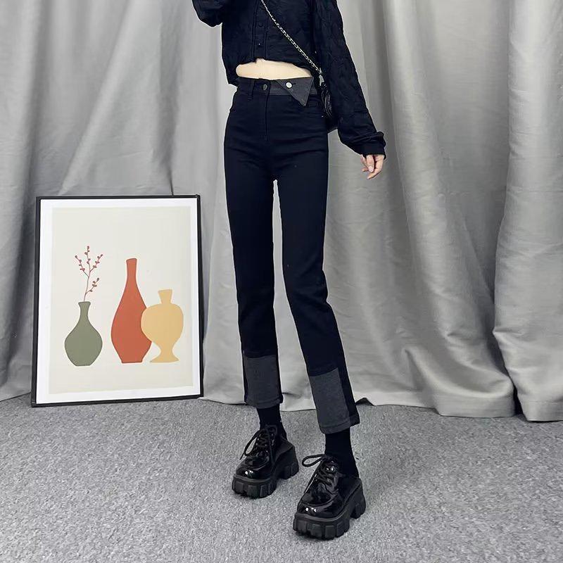 Women s Slim Fit Black Patchwork High-Waisted Cigarette Jeans - Autumn/Winter Small чёрный
Women s Slim Fit Black Patchwork High-Waisted Cigarette Jeans - Autumn/Winter Small чёрный