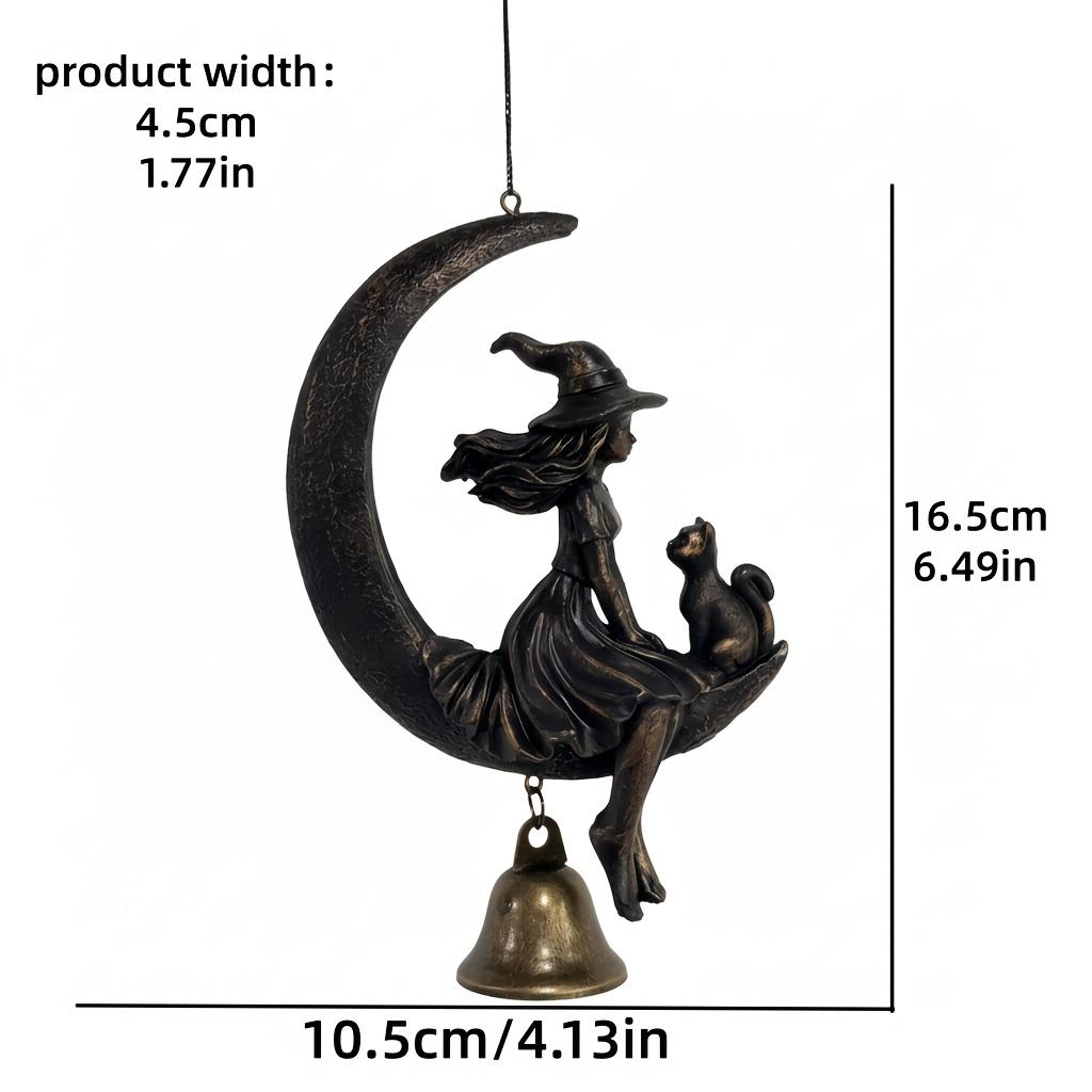 Witch & Black Cat Moon Wind Chime - Perfect Halloween outdoor decor for patio, yard, or porch. Adds magical charm! коричневый
Witch & Black Cat Moon Wind Chime - Perfect Halloween outdoor decor for patio, yard, or porch. Adds magical charm! коричневый