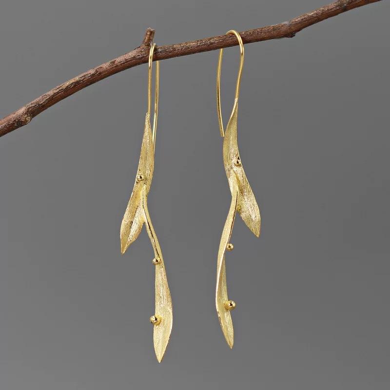 Yejian s Wind Earrings Long Earrings Imitation of Leaf Shape Abstract Designer Original Earnail Earrings
Yejian s Wind Earrings Long Earrings Imitation of Leaf Shape Abstract Designer Original Earnail Earrings