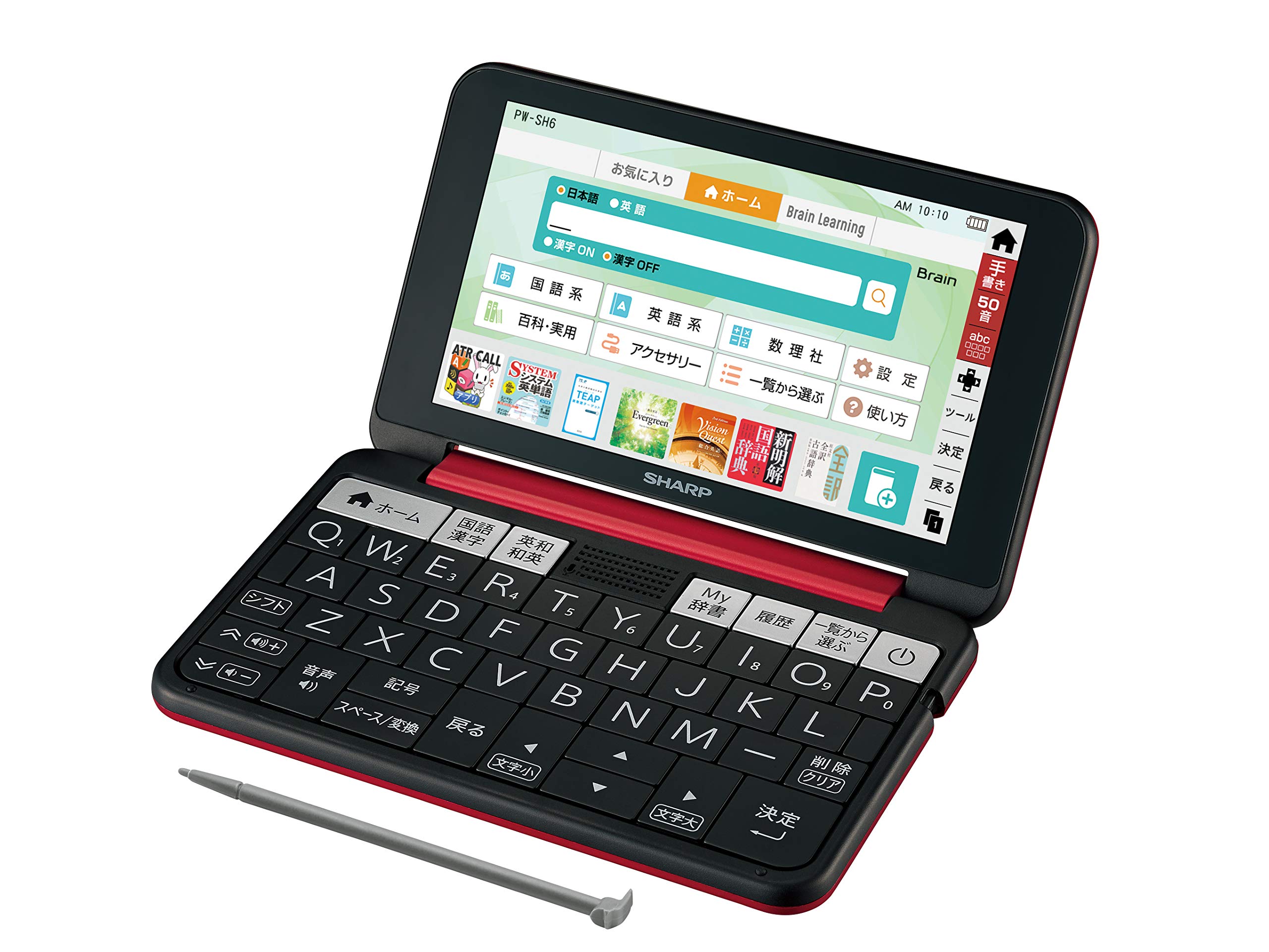 Sharp Color Electronic Dictionary Brain High School Model Red 2019 Spring Model PW-SH6-R червоний
Sharp Color Electronic Dictionary Brain High School Model Red 2019 Spring Model PW-SH6-R червоний