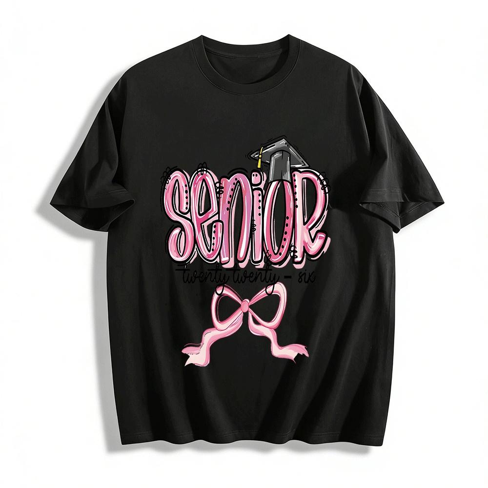 2026 Senior Graduation Pink Themed Commemorative Casual Top Pure cotton T-shirt XXS
2026 Senior Graduation Pink Themed Commemorative Casual Top Pure cotton T-shirt XXS