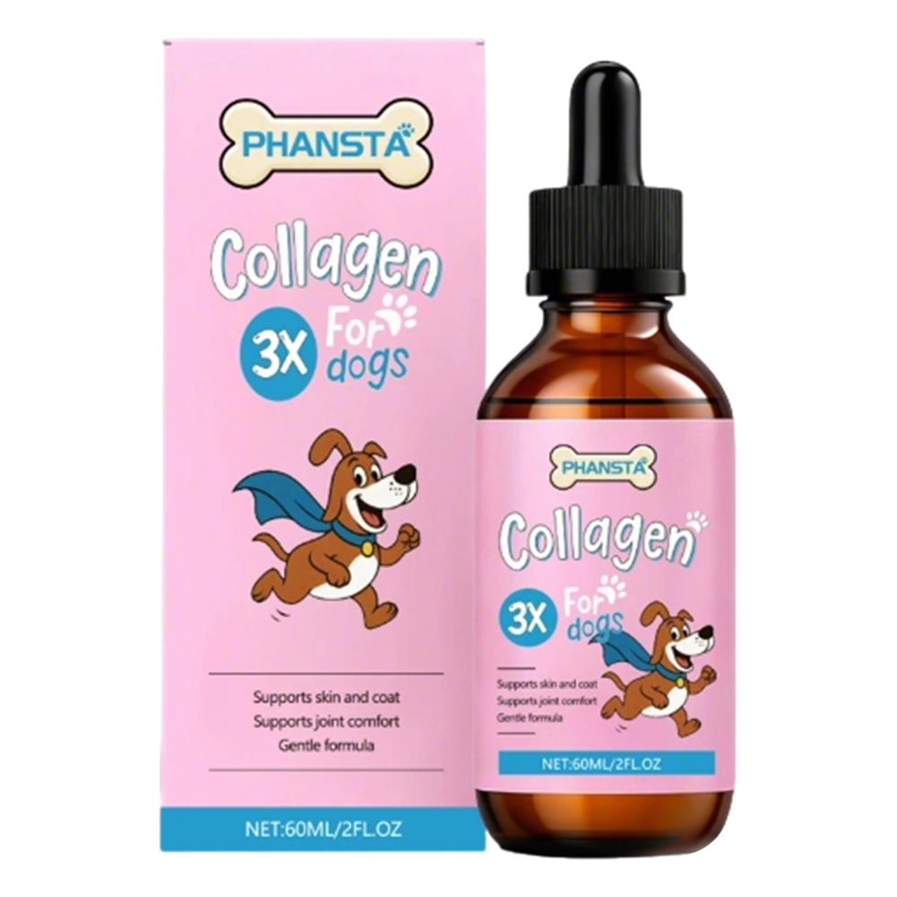 Dog Pet Collagen Based Staple Food Combined With Nutritional Supplement Drops Gentle Formula For Hair And Skin Care 60ml
Dog Pet Collagen Based Staple Food Combined With Nutritional Supplement Drops Gentle Formula For Hair And Skin Care 60ml
