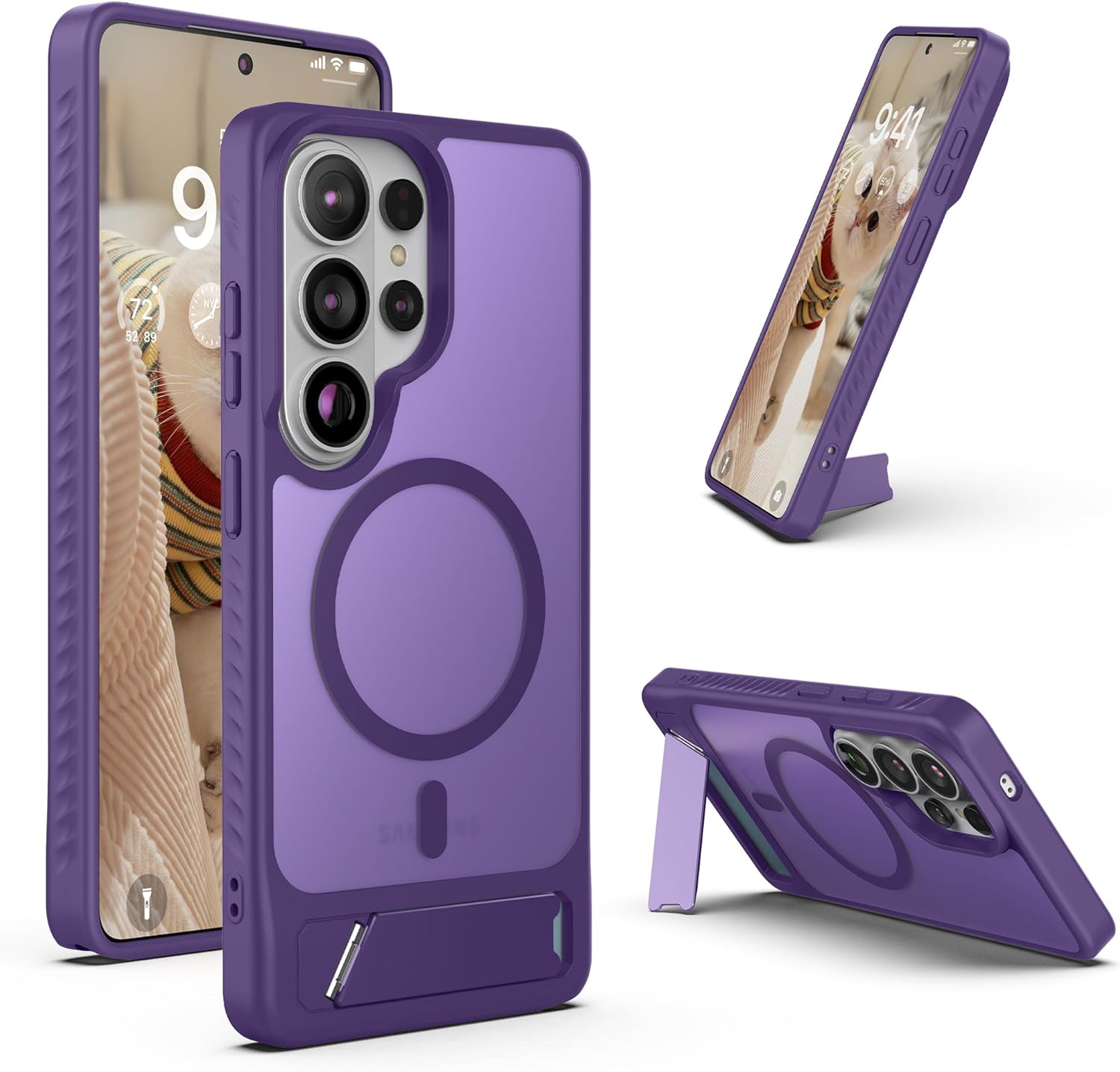 Magnetic for Samsung Galaxy S26 Ultra Case Stand Magsafe Matte Hard Back TPU Bumper Phone Cover Magnets for Galaxy S26 Plus For Samsung S26
Magnetic for Samsung Galaxy S26 Ultra Case Stand Magsafe Matte Hard Back TPU Bumper Phone Cover Magnets for Galaxy S26 Plus For Samsung S26