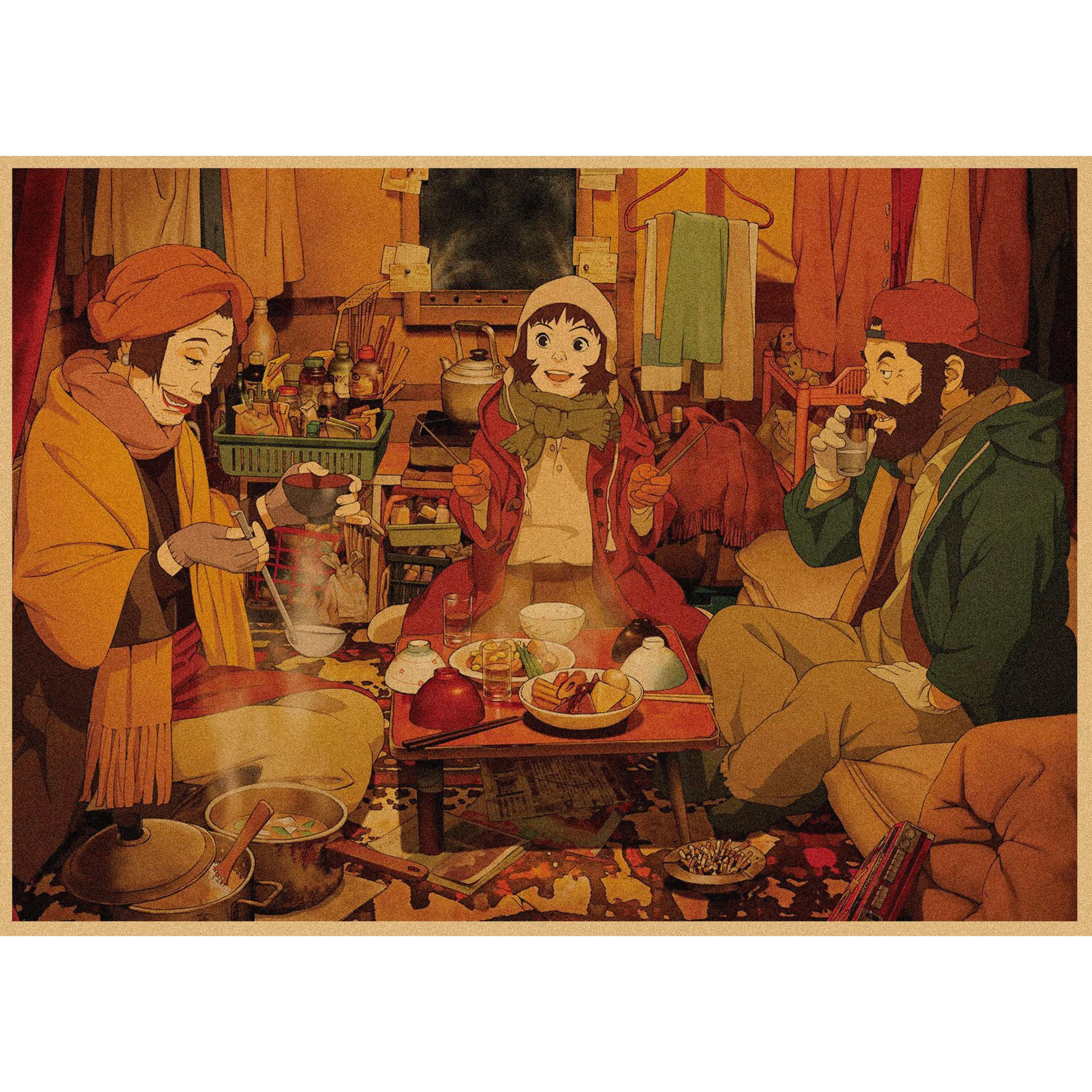 Tokyo Godfather Satoshi Kon Retro Poster: Millennium Actress, Red Pepper Paprika, The Perfect Blue, Aoyama Gosho 29.7X42cm (equivalent to A3 size)
Tokyo Godfather Satoshi Kon Retro Poster: Millennium Actress, Red Pepper Paprika, The Perfect Blue, Aoyama Gosho 29.7X42cm (equivalent to A3 size)