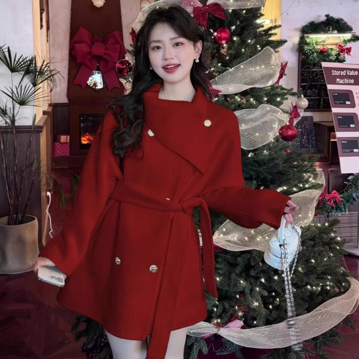 2025 Autumn/Winter Rich Girl Style Women s Woolen Coat: Black Mid-Length Korean Turtleneck Tie-Up Jacket L
2025 Autumn/Winter Rich Girl Style Women s Woolen Coat: Black Mid-Length Korean Turtleneck Tie-Up Jacket L