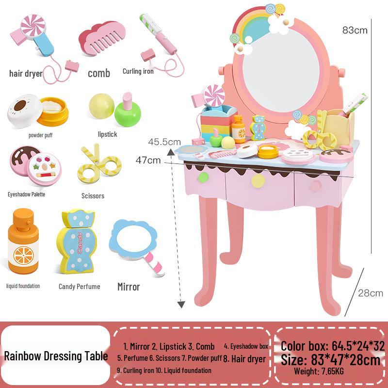 Children s Princess Vanity Table: Wooden Makeup Desk & Jewelry Box for Role-Playing and Birthday Fun
Children s Princess Vanity Table: Wooden Makeup Desk & Jewelry Box for Role-Playing and Birthday Fun