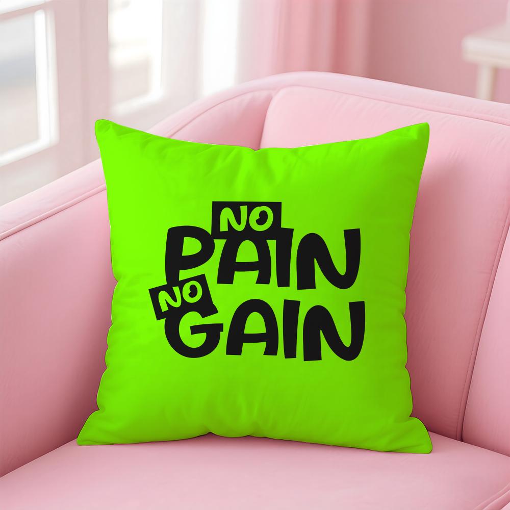 No Pain No Gain Cushion Cover Soft Plush Throw Pillow Cushion CoverDoubleSided Printed Pillow Case for Sofa Home Decor 30x30cm
No Pain No Gain Cushion Cover Soft Plush Throw Pillow Cushion CoverDoubleSided Printed Pillow Case for Sofa Home Decor 30x30cm