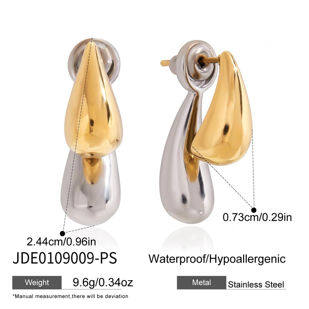 Light luxury high-end water drop stud earrings front and rear earrings do not fade earrings jewelry
Light luxury high-end water drop stud earrings front and rear earrings do not fade earrings jewelry