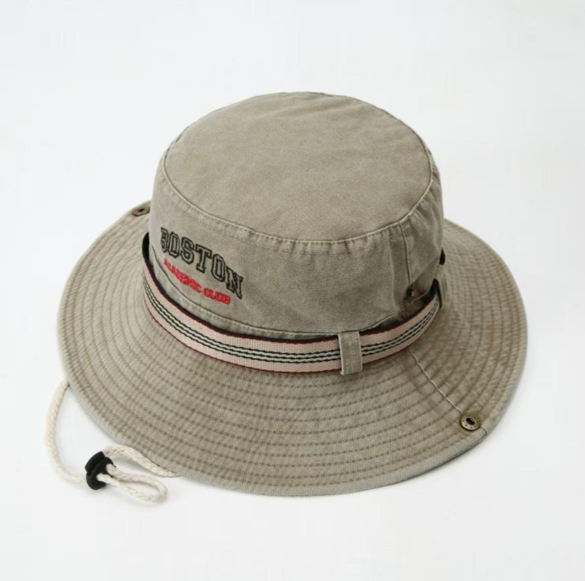Outdoor UV Protection Washed Denim Bucket Hat Boston Embroidery Wide Brim Sun Hat with Adjustable Chin Strap for Hiking Camping хакі
Outdoor UV Protection Washed Denim Bucket Hat Boston Embroidery Wide Brim Sun Hat with Adjustable Chin Strap for Hiking Camping хакі