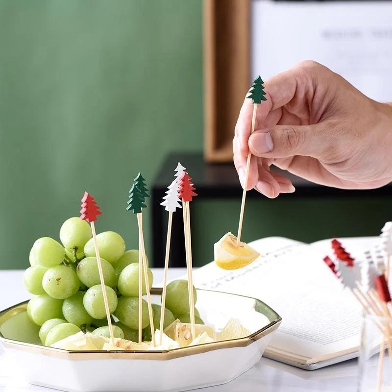 100Pcs Toothpick Skewer Christmas Disposable Bamboo Skewers Food Picks Fruit Fork Cute Festive Party Cake Dessert Salad Sticks D
100Pcs Toothpick Skewer Christmas Disposable Bamboo Skewers Food Picks Fruit Fork Cute Festive Party Cake Dessert Salad Sticks D