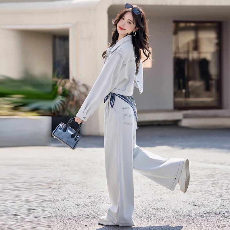 Women s Denim Suit - 2025 Spring Fashion Set with 3D Cut Design: Jacket & Long Pants (YJ8531) M (Suitably 90-110 jin)
Women s Denim Suit - 2025 Spring Fashion Set with 3D Cut Design: Jacket & Long Pants (YJ8531) M (Suitably 90-110 jin)
