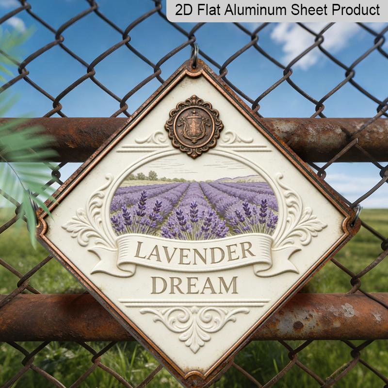 2D Flat, 1pc Lavender Flower Wall Decor - Vintage Lavender Field Metal Sign Aluminum Plate Suitable for Bedroom, Garden, Greenhouse - Botanical Plant 20*20cm
2D Flat, 1pc Lavender Flower Wall Decor - Vintage Lavender Field Metal Sign Aluminum Plate Suitable for Bedroom, Garden, Greenhouse - Botanical Plant 20*20cm
