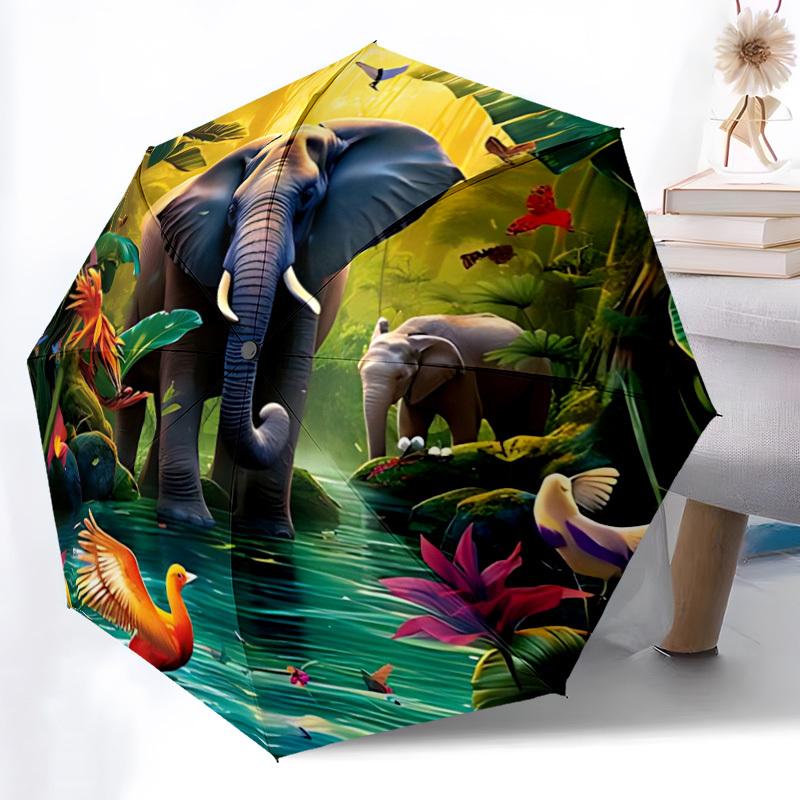 1pc Jungle Safari Print Automatic Folding Umbrella Durable Iron Frame,All Seasons Home Travel Outdoor Multifunctional Umbrella yy251115140
1pc Jungle Safari Print Automatic Folding Umbrella Durable Iron Frame,All Seasons Home Travel Outdoor Multifunctional Umbrella yy251115140
