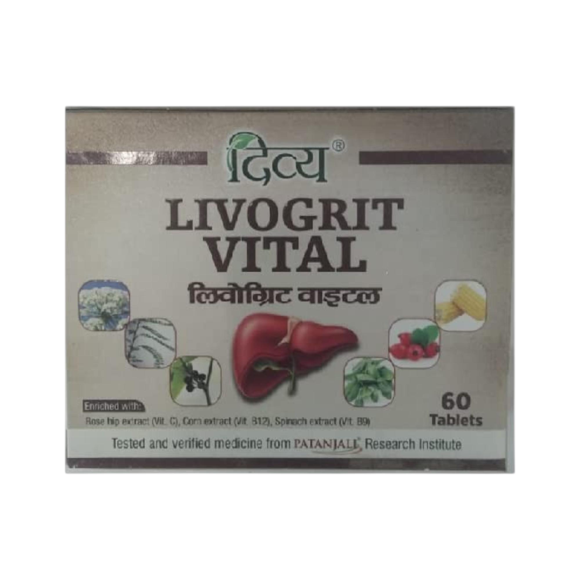 Patanjali Divya Livogrit Vital Tablets 60 Count Ayurvedic Herbal Supplement Daily Wellness Support Easy To Use Pack Of 1
Patanjali Divya Livogrit Vital Tablets 60 Count Ayurvedic Herbal Supplement Daily Wellness Support Easy To Use Pack Of 1