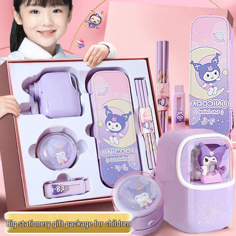 Princess Luo Luo Electric Stationery Set: Automatic Pencil Sharpener Gift Box for Kids - Ideal for Kindergarten & Birthday Gifts One Box Price
Princess Luo Luo Electric Stationery Set: Automatic Pencil Sharpener Gift Box for Kids - Ideal for Kindergarten & Birthday Gifts One Box Price