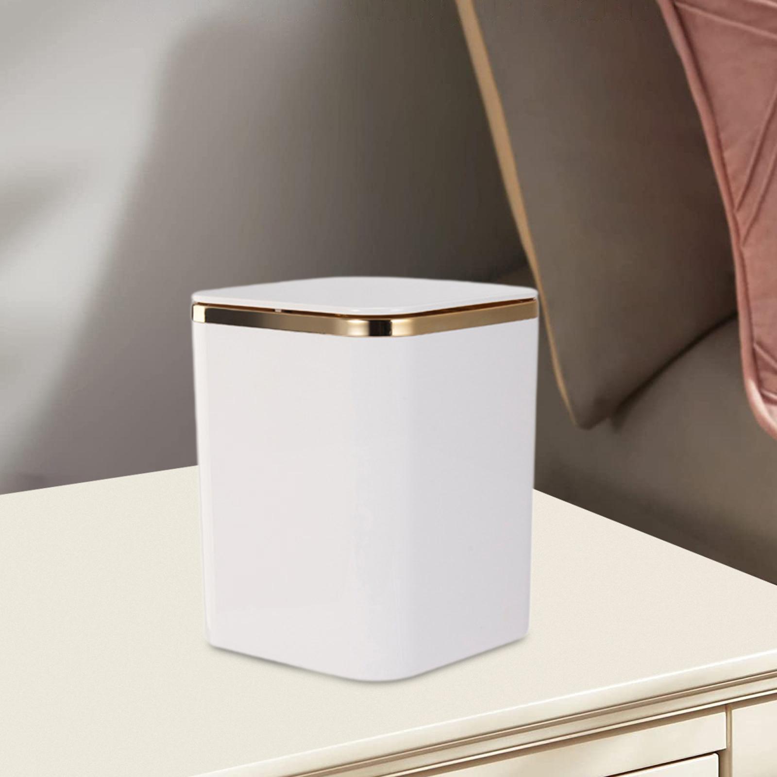 Small Trash Can Mini Wastebasket with Press Top Desk Trash Bin Garbage Basket for Living Room Office Bedroom Beside білий
Small Trash Can Mini Wastebasket with Press Top Desk Trash Bin Garbage Basket for Living Room Office Bedroom Beside білий