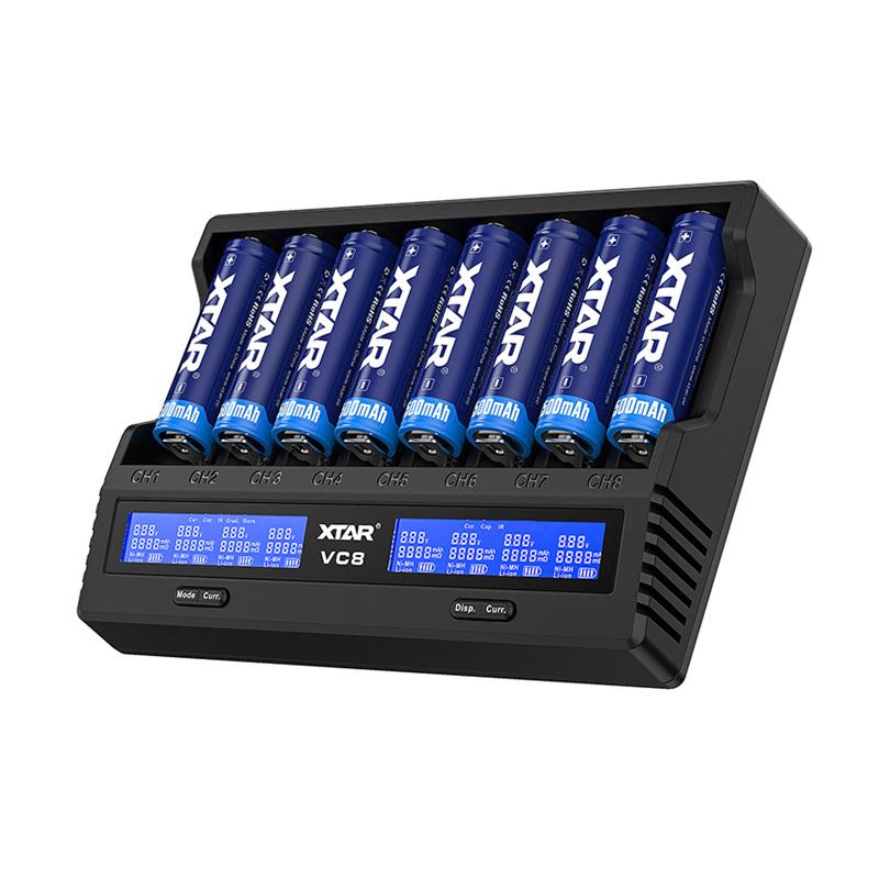 Интеллектуальное зарядное устройство XTAR VC8 18650 21700, ЖК-дисплей типа C, 3A, быстрая зарядка 16340 26650 14500, зарядные устройства для фонариков
Интеллектуальное зарядное устройство XTAR VC8 18650 21700, ЖК-дисплей типа C, 3A, быстрая зарядка 16340 26650 14500, зарядные устройства для фонариков