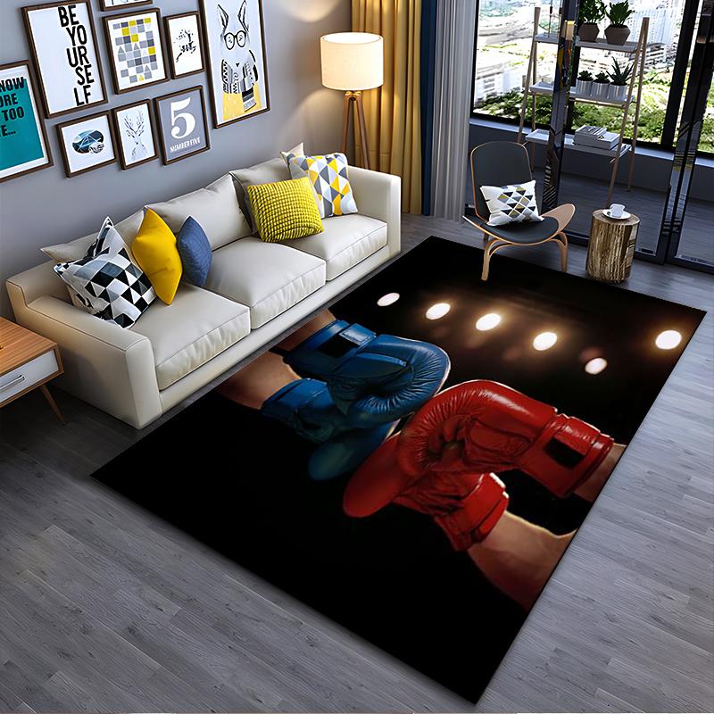 Boxing Theme Carpet with Red and Blue Gloves Design for Living Room Suitable for use as an anti-slip for living room bedroom sofas 40x60cm( 15x23in )
Boxing Theme Carpet with Red and Blue Gloves Design for Living Room Suitable for use as an anti-slip for living room bedroom sofas 40x60cm( 15x23in )