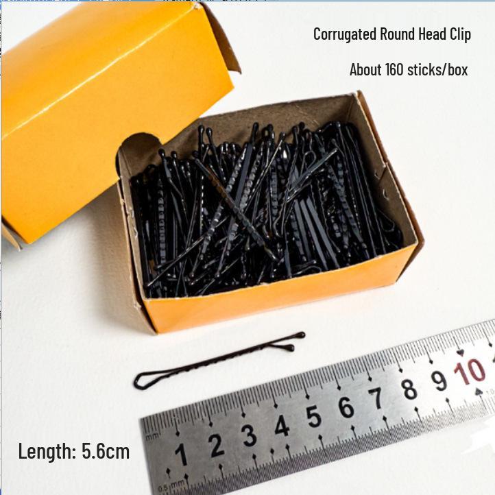 Black Hairpin Clip for Styling with Round & Pointed Ends
Black Hairpin Clip for Styling with Round & Pointed Ends