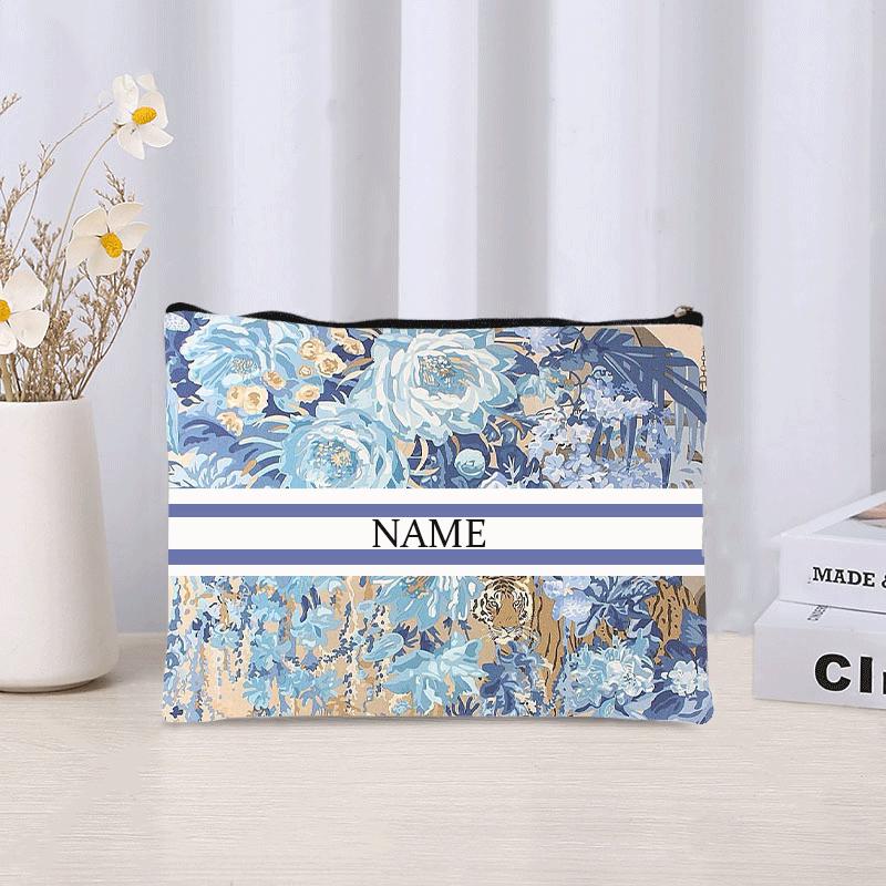 Luxury Custom Name Cosmetic Bag Floral Personalized Makeup Pouch Travel Lipstick Organizer Trendy Make Up Clutch Canvas Purse
Luxury Custom Name Cosmetic Bag Floral Personalized Makeup Pouch Travel Lipstick Organizer Trendy Make Up Clutch Canvas Purse
