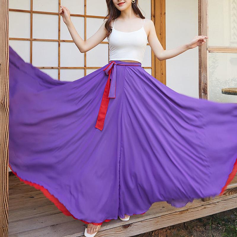 Танцевальные юбки, шифоновые длинные юбки для женщин, элегантные повседневные пляжные макси-юбки с высокой талией в стиле бохо, носить с обеих сторон XL
Танцевальные юбки, шифоновые длинные юбки для женщин, элегантные повседневные пляжные макси-юбки с высокой талией в стиле бохо, носить с обеих сторон XL