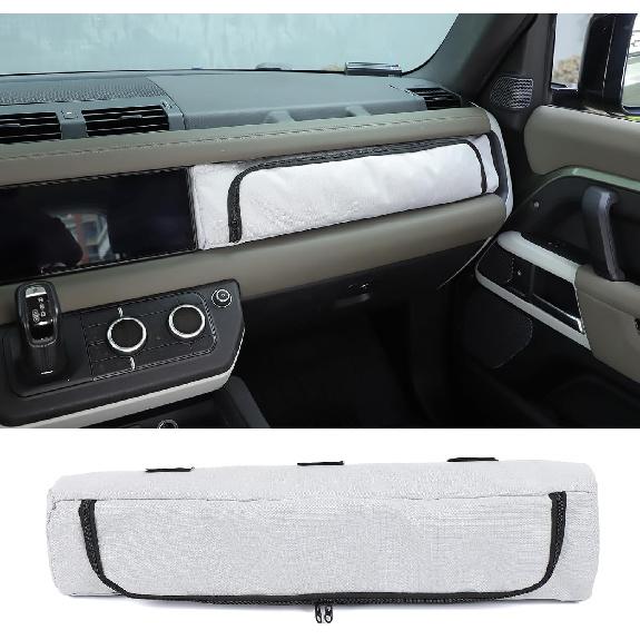 Car Storage Bag Compatible with Land Rover Defender 90 110 130 2020-2025, Front Passenger Dashboard Storage Organizer Accessories Oxford Cloth 1PCS сірий колір
Car Storage Bag Compatible with Land Rover Defender 90 110 130 2020-2025, Front Passenger Dashboard Storage Organizer Accessories Oxford Cloth 1PCS сірий колір