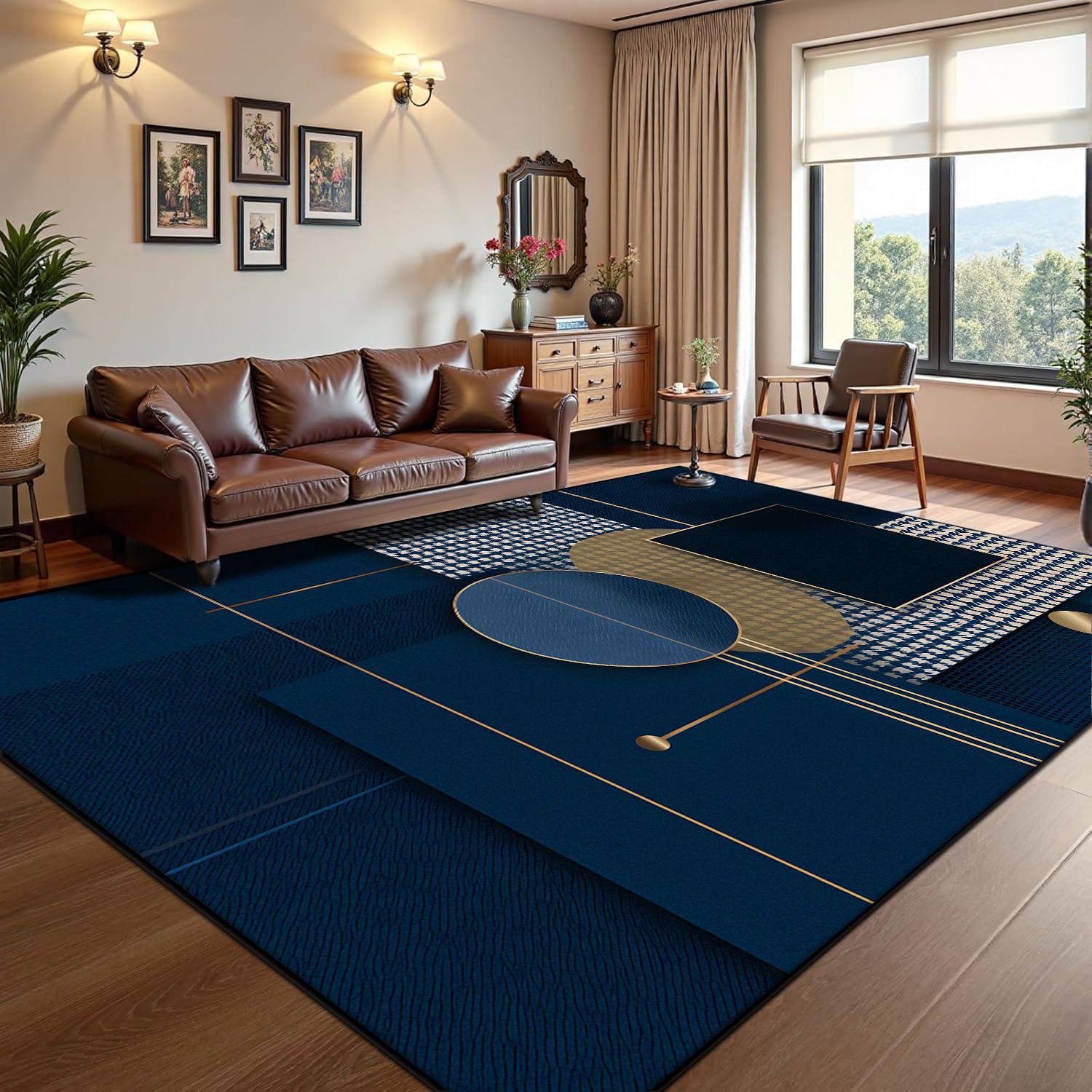 Modern Blue Abstract Rug Living Room Nordic Bedroom Decoration Non-slip Carpet Short Velvet Customizable Floor Mat Washable 40cm x 60cm
Modern Blue Abstract Rug Living Room Nordic Bedroom Decoration Non-slip Carpet Short Velvet Customizable Floor Mat Washable 40cm x 60cm