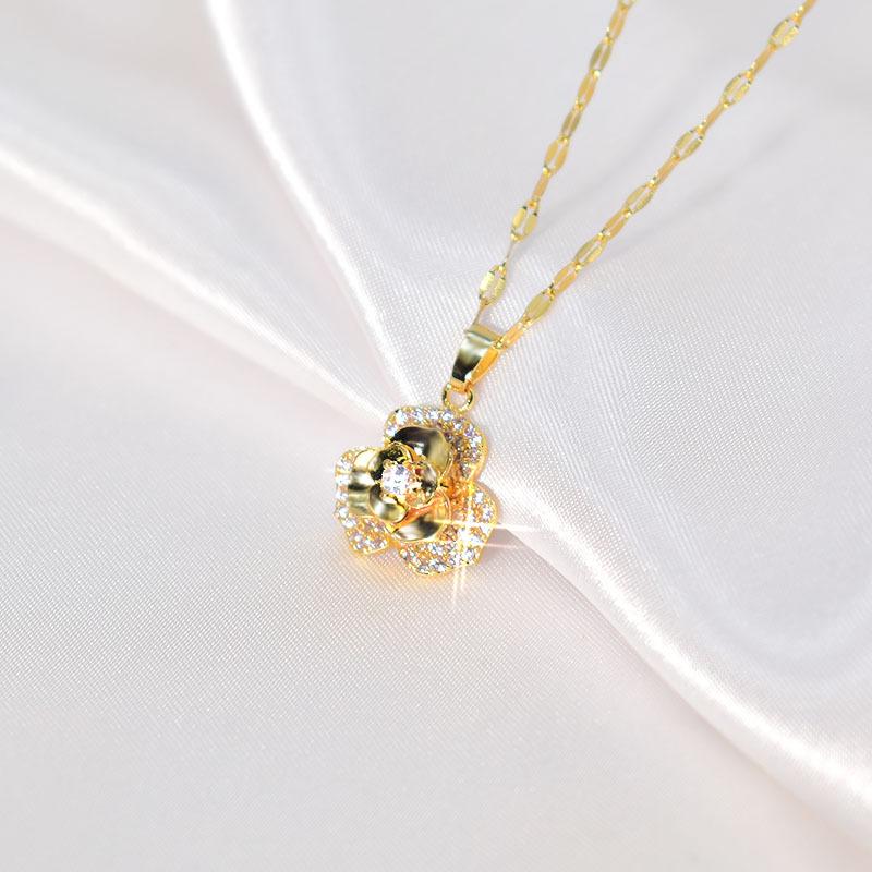 Вращающееся ожерелье с цветком, женская простота, универсальный темперамент, женская индивидуальность, стиль одного продукта, продвинутое чувство
Вращающееся ожерелье с цветком, женская простота, универсальный темперамент, женская индивидуальность, стиль одного продукта, продвинутое чувство