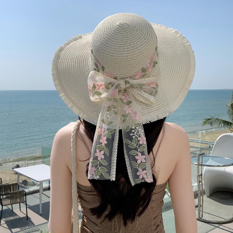 Hat Women s Summer Xiaoqing Straw Hat Casual Ribbon Beach Hat Vacation Shade Sunscreen Hat Bow Sun Hat One Size
Hat Women s Summer Xiaoqing Straw Hat Casual Ribbon Beach Hat Vacation Shade Sunscreen Hat Bow Sun Hat One Size