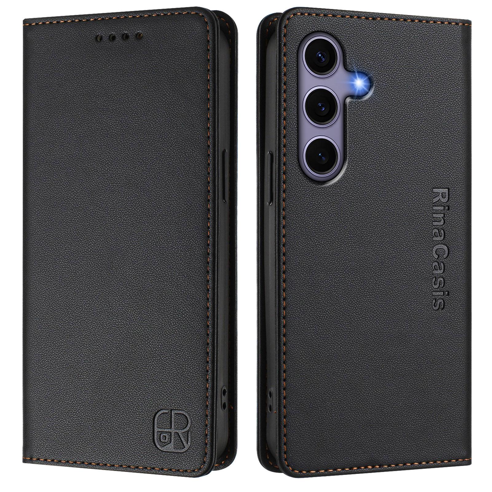 For Samsung Galaxy S24/Galaxy S25 RINACASIS RC01 Leather Case RFID Blocking Wallet Stand Magnetic Closing Shockproof Phone Cover Black
For Samsung Galaxy S24/Galaxy S25 RINACASIS RC01 Leather Case RFID Blocking Wallet Stand Magnetic Closing Shockproof Phone Cover Black
