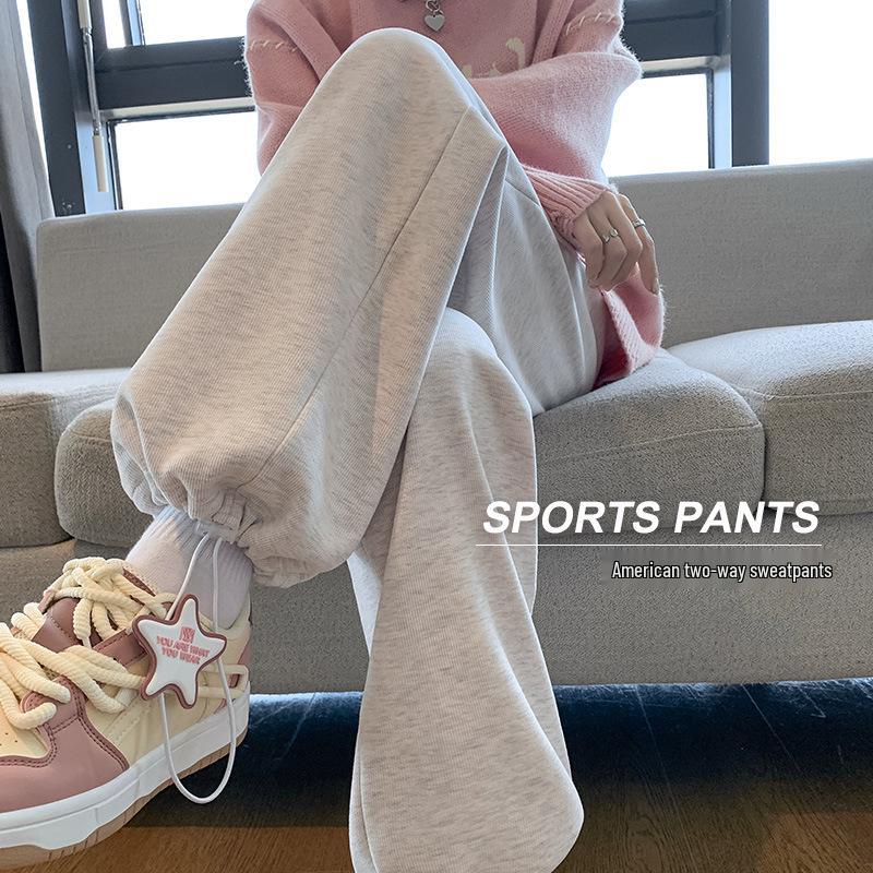 Women s High-Waisted Fleece-Lined Wide-Leg Sweatpants, Autumn/Winter 2024 - White/Gray S/Recommended 40-48kg
Women s High-Waisted Fleece-Lined Wide-Leg Sweatpants, Autumn/Winter 2024 - White/Gray S/Recommended 40-48kg