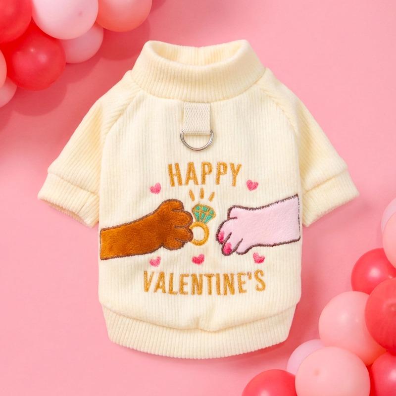 Pet clothes autumn and winter new small dogs, puppies, happy dogs and cats, warm and comfortable marriage proposal Valentine s Day crew neck xs-bust size 30, length 20cm, approx. 1.0-1.5kg
Pet clothes autumn and winter new small dogs, puppies, happy dogs and cats, warm and comfortable marriage proposal Valentine s Day crew neck xs-bust size 30, length 20cm, approx. 1.0-1.5kg