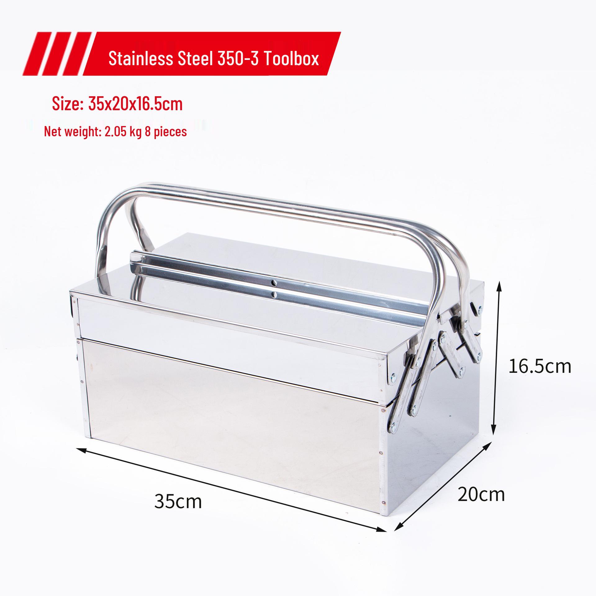 Large Capacity Stainless Steel Portable Toolbox for Auto and Industrial Repair
Large Capacity Stainless Steel Portable Toolbox for Auto and Industrial Repair