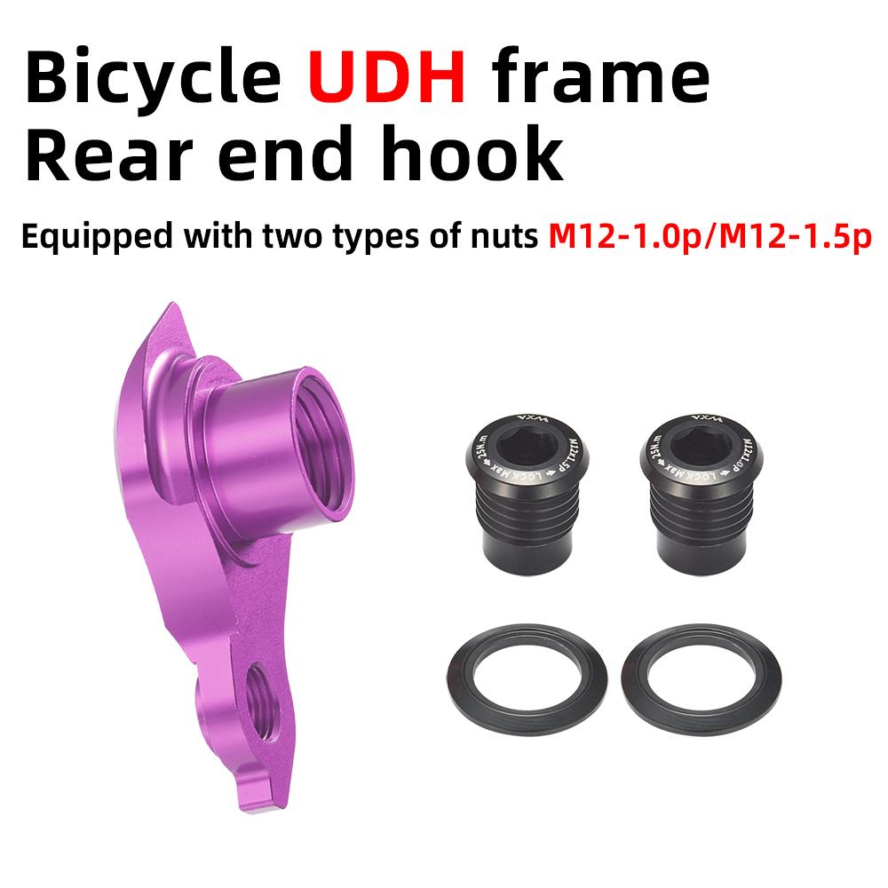 Rear Derailleur Hanger M12x1.0 M12x1.5 Universal Fit Stainless Steel Compatible Adapter for SRAM Road Bikes Secure Mount фіолетовий
Rear Derailleur Hanger M12x1.0 M12x1.5 Universal Fit Stainless Steel Compatible Adapter for SRAM Road Bikes Secure Mount фіолетовий