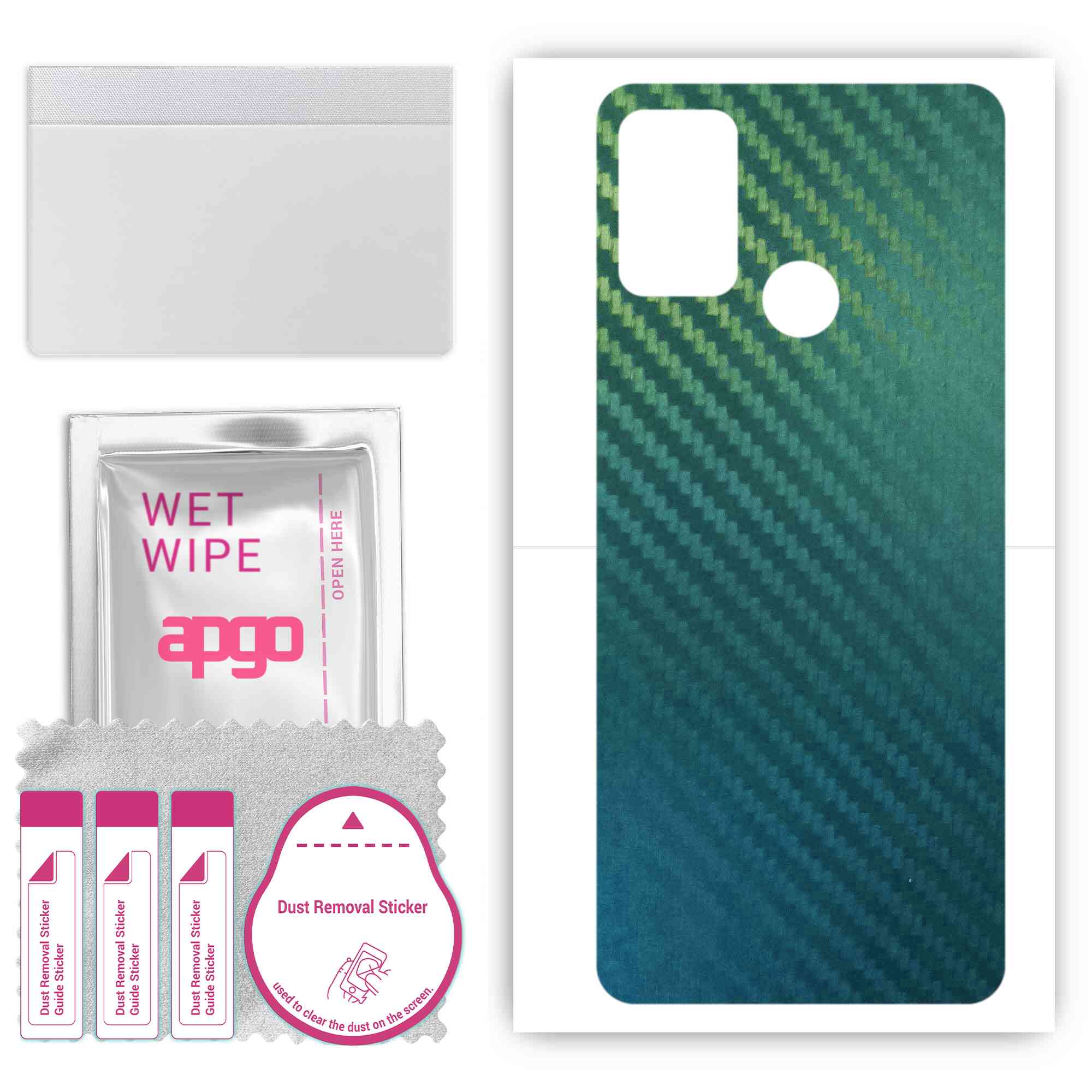 apgo Protective Skin Sticker for the back compatible with Honor Play 9A, Wrap Film, Foil, Vinyl - Pattern Carbon Chameleon CAKA1
apgo Protective Skin Sticker for the back compatible with Honor Play 9A, Wrap Film, Foil, Vinyl - Pattern Carbon Chameleon CAKA1
