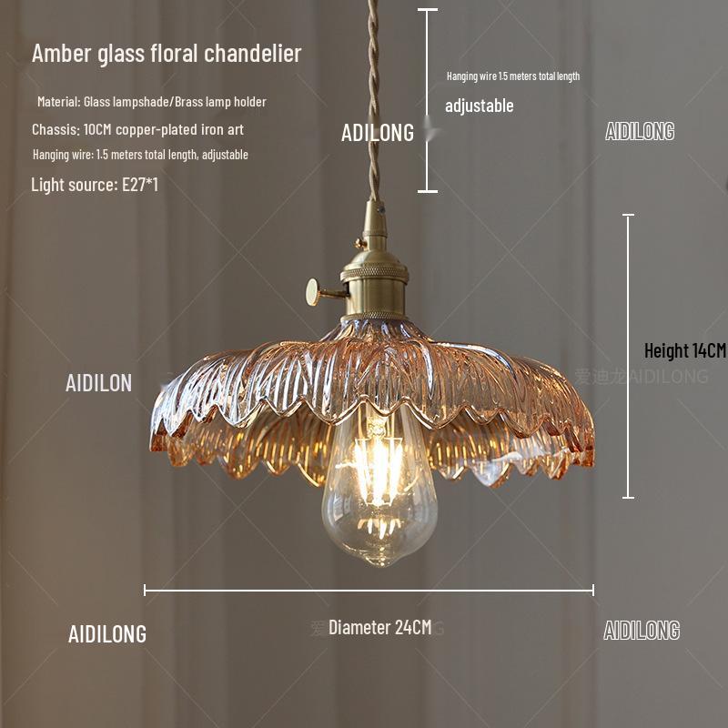 Nordic Wabi-Sabi Crystal Glass Pendant Light with Retro Brass Finish for Dining and Bar Areas Without Bulb
Nordic Wabi-Sabi Crystal Glass Pendant Light with Retro Brass Finish for Dining and Bar Areas Without Bulb