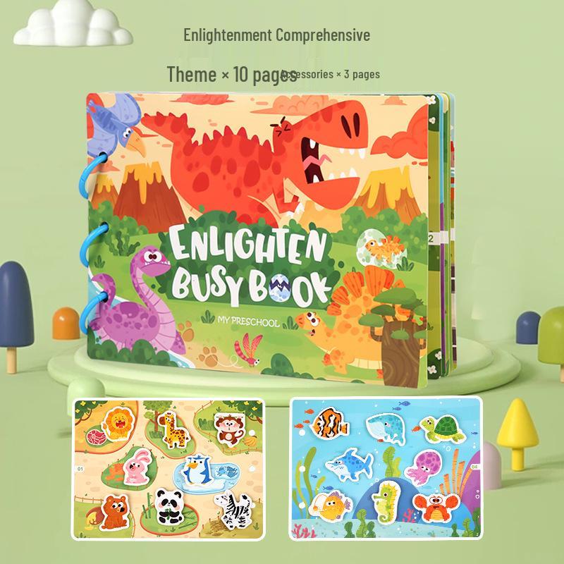 Enlightenment Quiet Book: Educational Sticker Toy for Children Ages 4-6, Comes in Colorful Box
Enlightenment Quiet Book: Educational Sticker Toy for Children Ages 4-6, Comes in Colorful Box