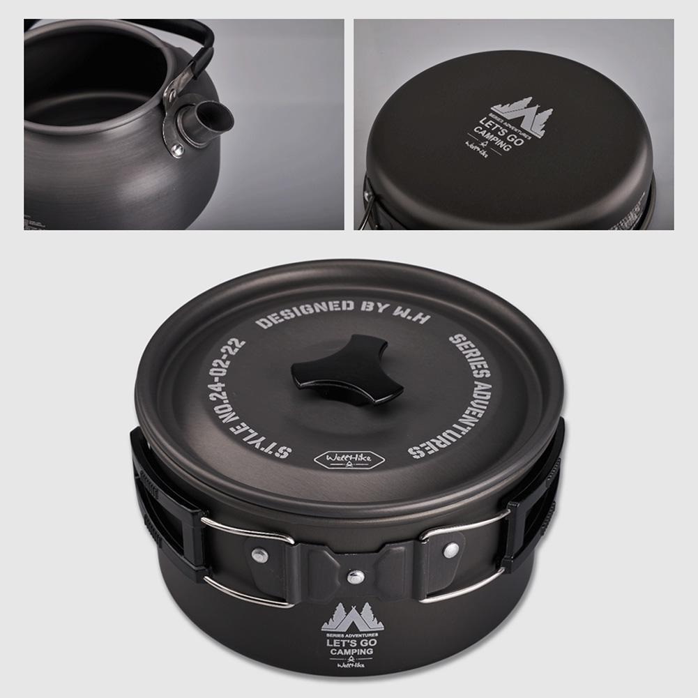 3Pcs/Set Camping Cookware Set with Water Kettle Tableware Pot Pan Set Lightweight Cookware Kit for Outdoor Fishing Camping
3Pcs/Set Camping Cookware Set with Water Kettle Tableware Pot Pan Set Lightweight Cookware Kit for Outdoor Fishing Camping