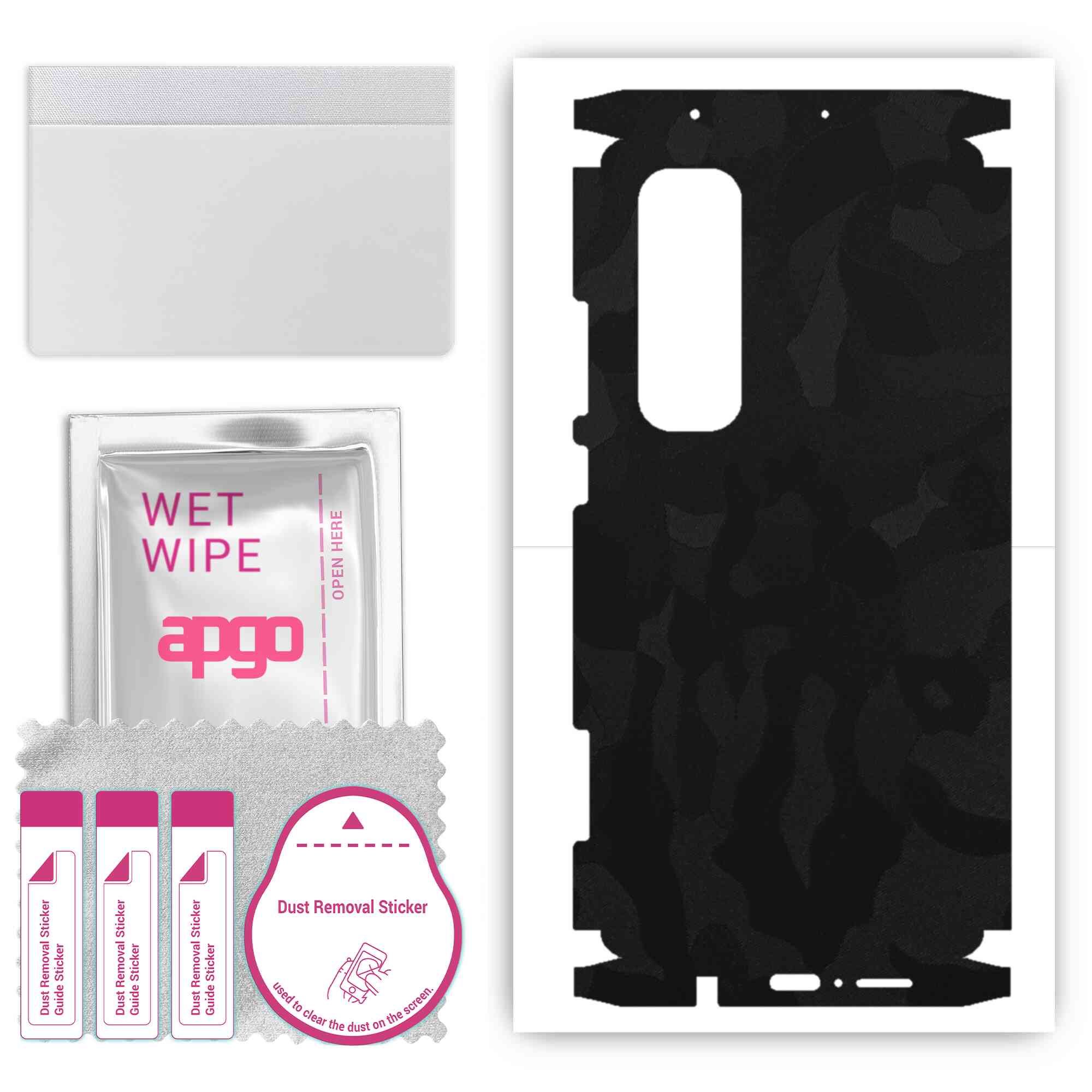 apgo Protective Skin Sticker for the back+sides compatible with Xiaomi Mi Note 10 Lite, Full Wrap Film, Foil, Vinyl - Pattern Black Camo
apgo Protective Skin Sticker for the back+sides compatible with Xiaomi Mi Note 10 Lite, Full Wrap Film, Foil, Vinyl - Pattern Black Camo
